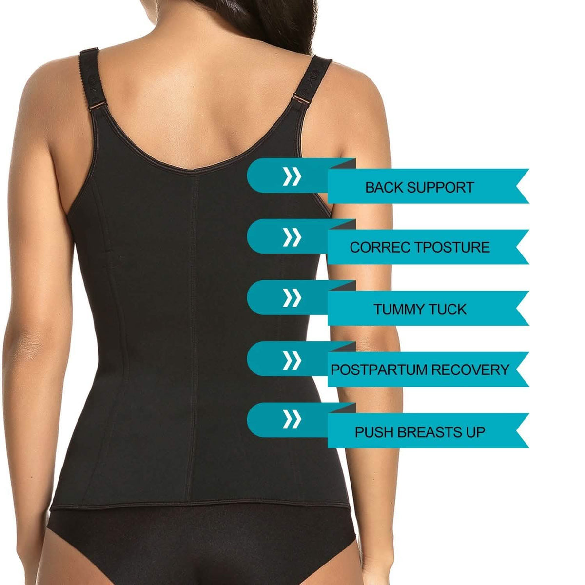 Zippered Waist Trainer Corset Women's Lingerie - Tophatter Daily Deals