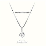 Zirconia Water Drop Pendant Clavicle Chain Necklace Necklaces - Tophatter Daily Deals