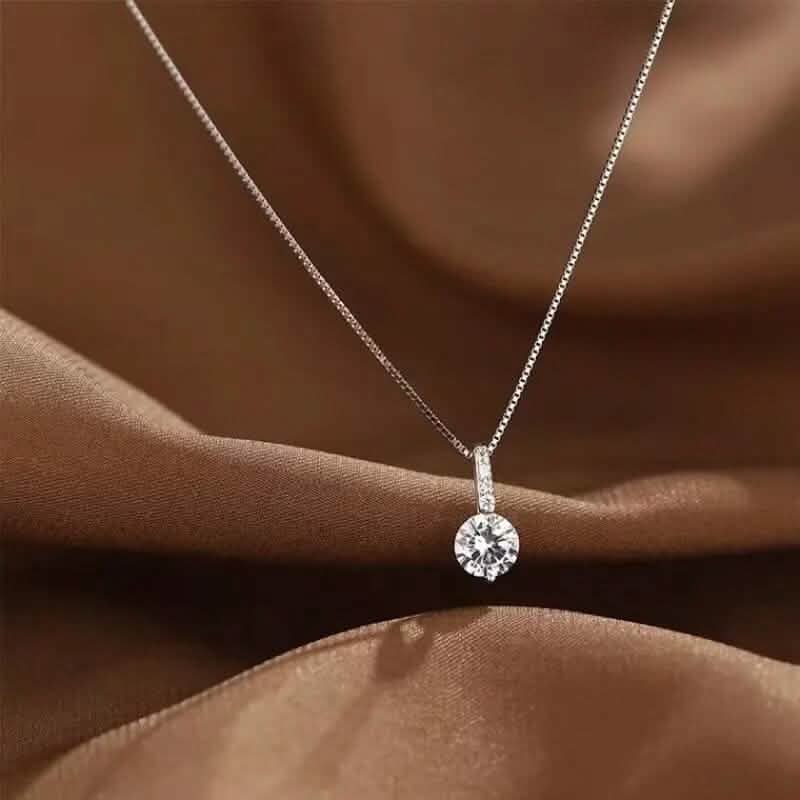Zirconia Water Drop Pendant Clavicle Chain Necklace Necklaces - Tophatter Daily Deals