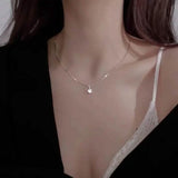 Zirconia Water Drop Pendant Clavicle Chain Necklace Necklaces - Tophatter Daily Deals