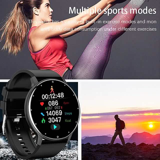 Zl02 Smart Watch 1.28 Inch Smartwatch Fitness Running Watch Smart Watches - Tophatter Daily Deals