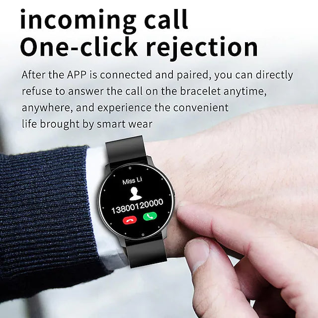 Zl02 Smart Watch 1.28 Inch Smartwatch Fitness Running Watch Unbranded Fitness Smart Watch - Tophatter Daily Deals