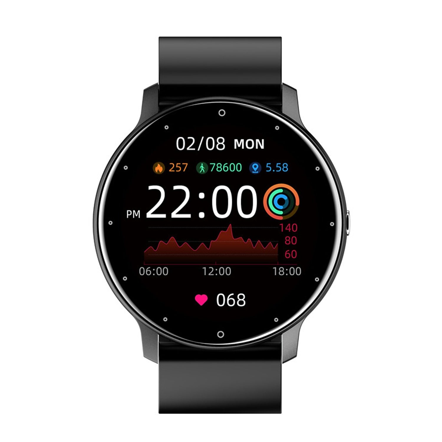 Zl02 Smart Watch 1.28 Inch Smartwatch Fitness Running Watch Unbranded Fitness Smart Watch - Tophatter Daily Deals