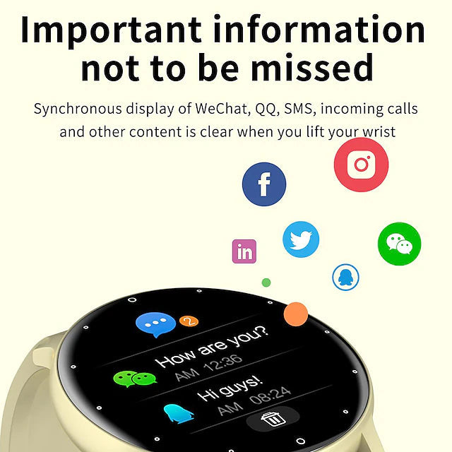 Zl02 Smart Watch 1.28 Inch Smartwatch Fitness Running Watch Unbranded Fitness Smart Watch - Tophatter Daily Deals