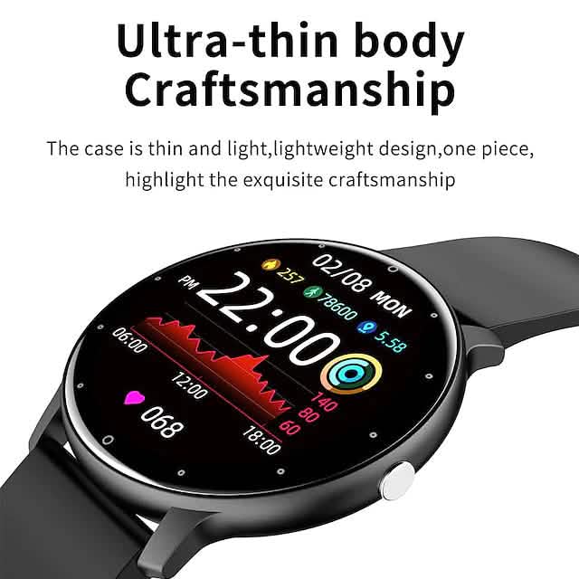 Zl02 Smart Watch 1.28 Inch Smartwatch Fitness Running Watch Smart Watches - Tophatter Daily Deals