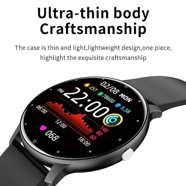 Zl02 Smart Watch 1.28 Inch Smartwatch Fitness Running Watch Unbranded Fitness Smart Watch - Tophatter Daily Deals