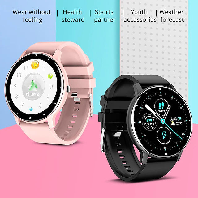 Zl02 Smart Watch 1.28 Inch Smartwatch Fitness Running Watch Unbranded Fitness Smart Watch - Tophatter Daily Deals