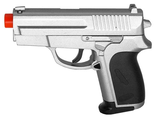 CYMA ZM01S Full Metal Spring Airsoft Pistol Silver - Tophatter's Guns'N'Weapons Store - FREE SHIPPING Collectible Weapons - Tophatter Daily Deals