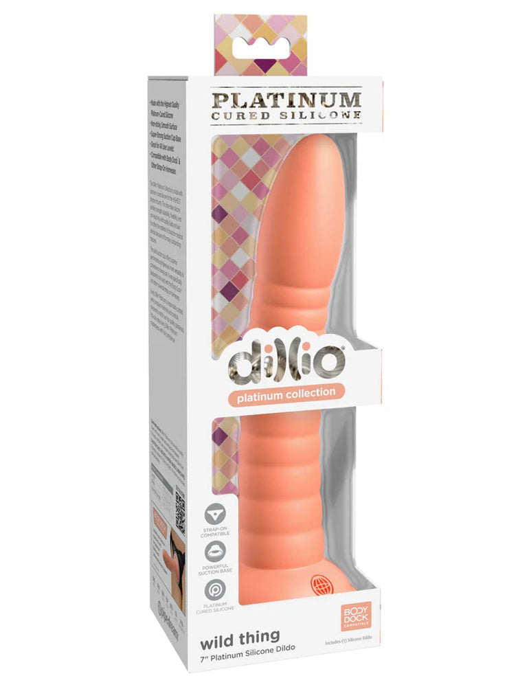 Dillio Platinum Wild Thing Peach 17.8 Centimeter Dong > Dildos > Neutral Dildos - Tophatter Daily Deals