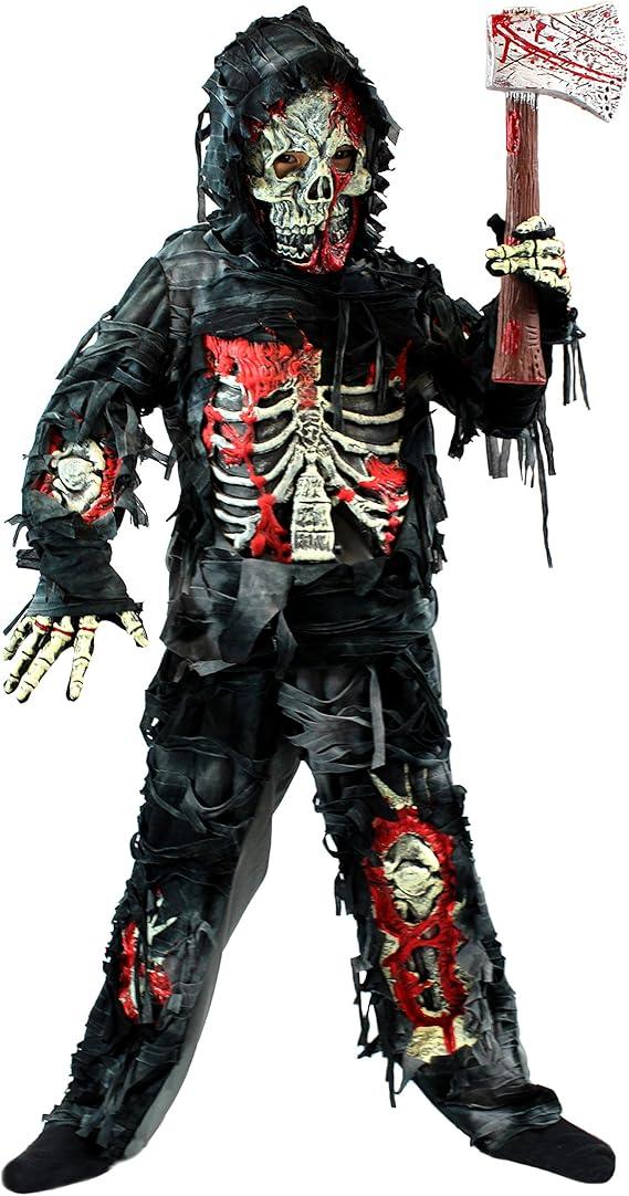 Kids Zombie Costume - Spooktacular Creations Zombie Deluxe Costume for Child with Bloody Axe Festive & Franchise - Tophatter Daily Deals