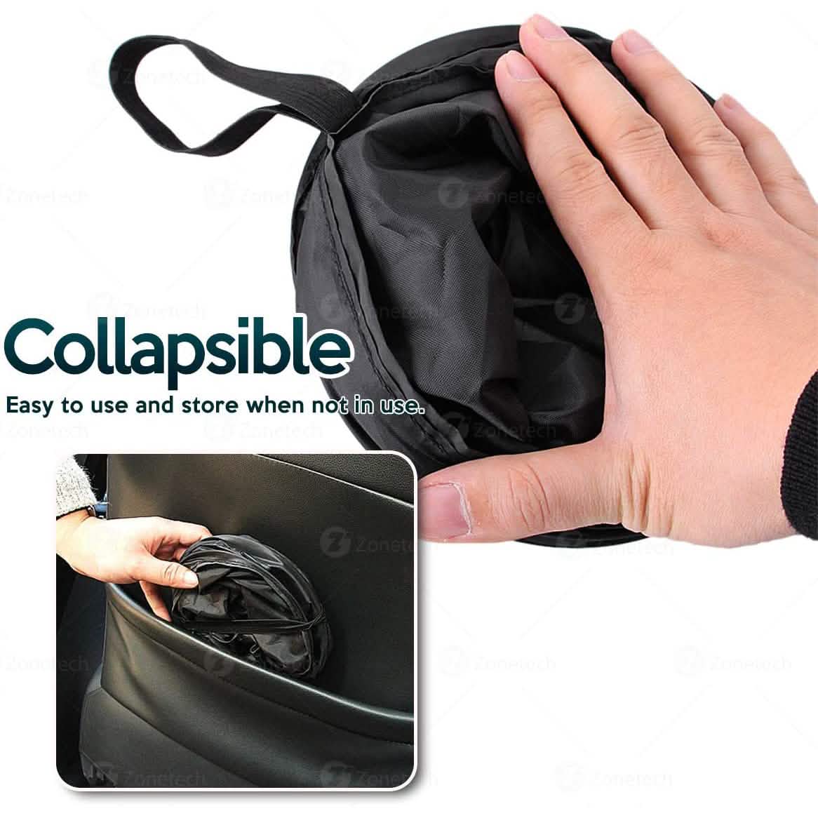 Zone Tech Universal Traveling Portable Car Trash Can Automotive - Tophatter Daily Deals