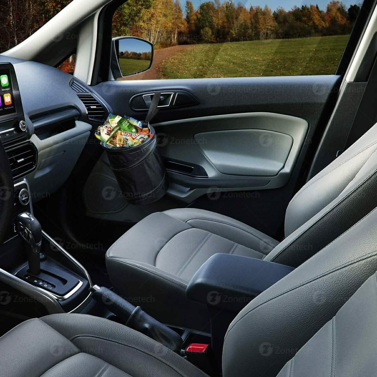 Zone Tech Universal Traveling Portable Car Trash Can Automotive - Tophatter Daily Deals