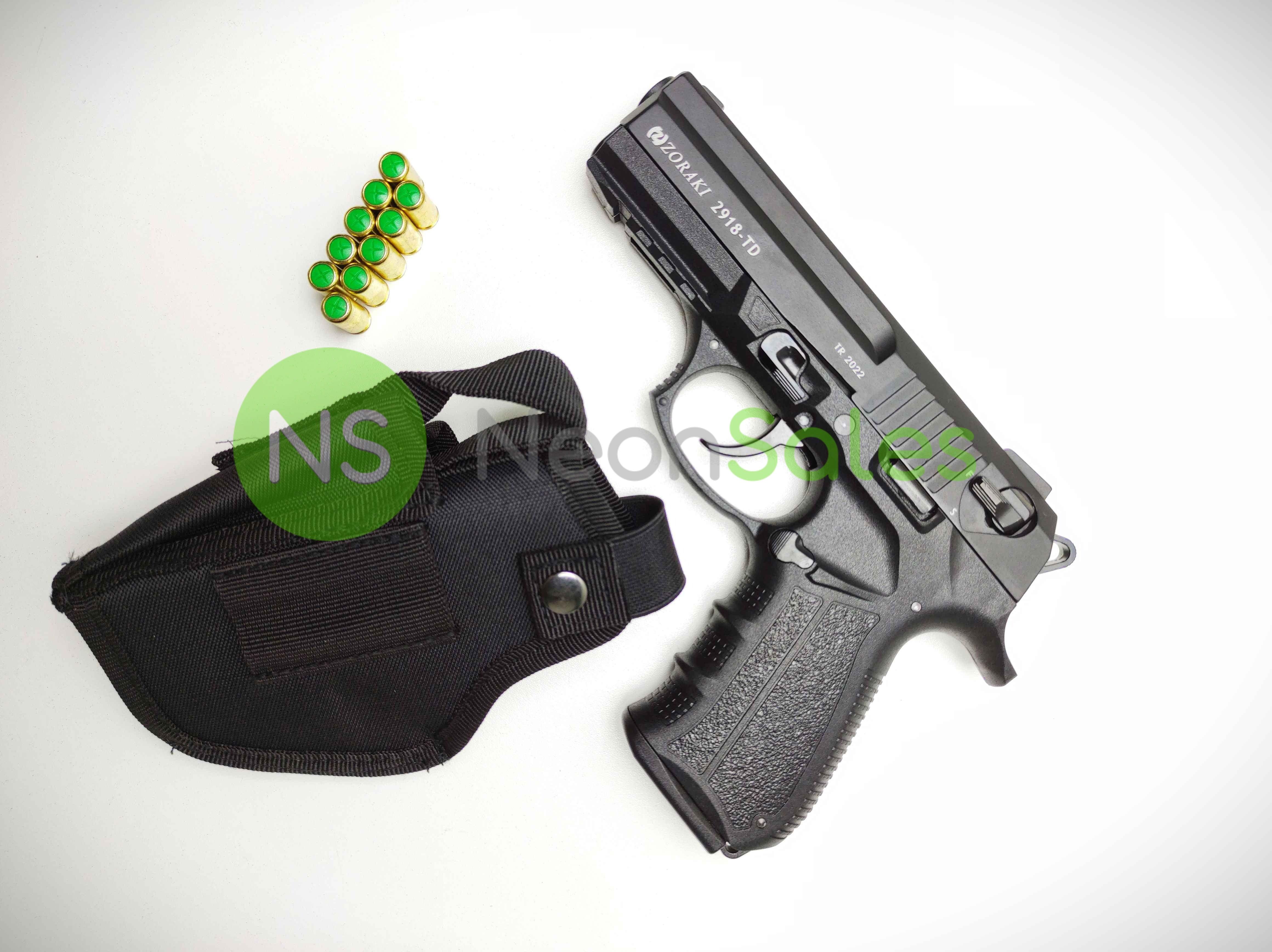 ZORAKI 2918 TD BLANK GUN + 10 BLANKS + HOLSTER - Tophatter's Army Deals COMBOS - Tophatter Daily Deals