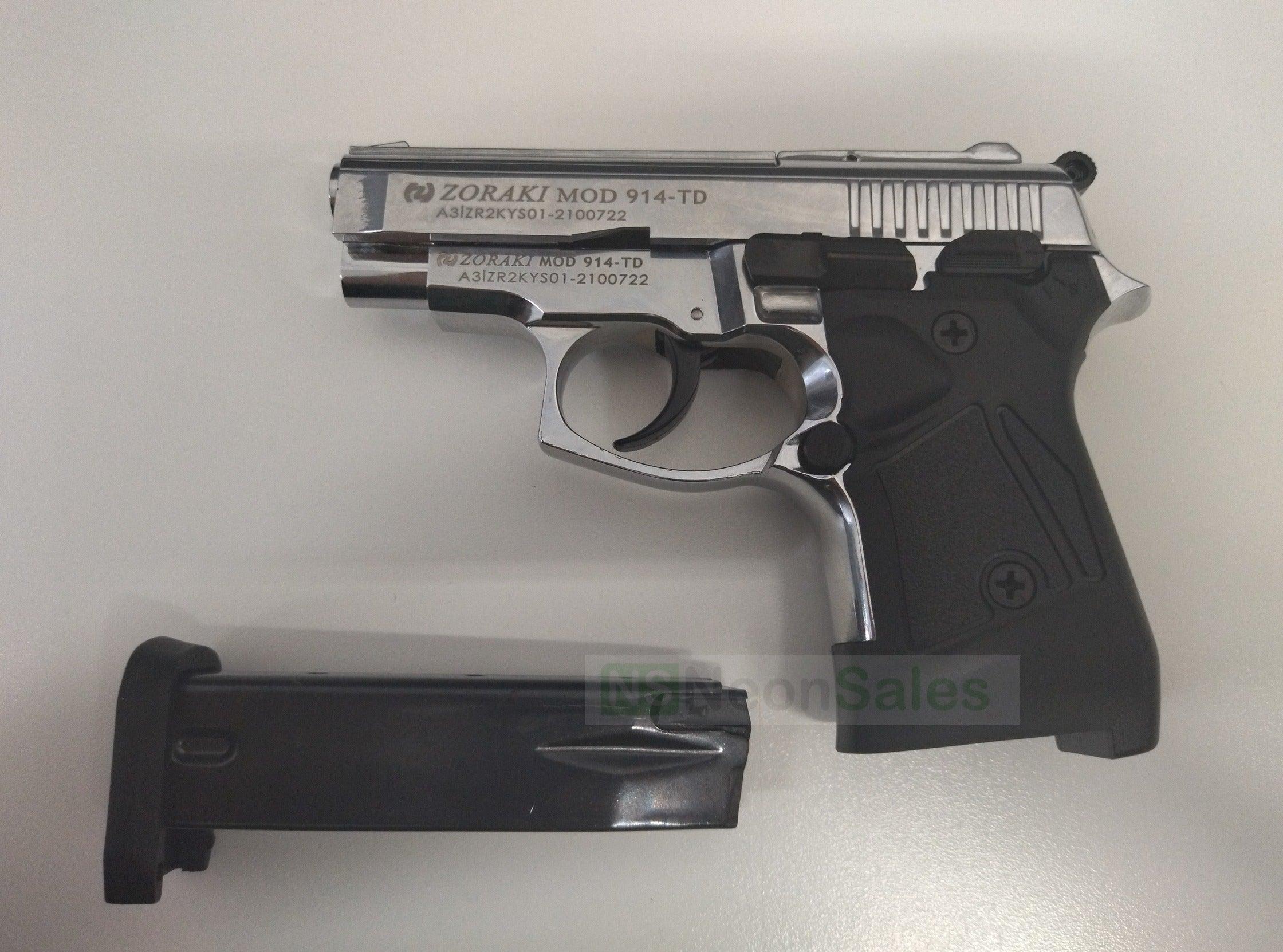 ZORAKI MOD 914-T BLANK GUN SYNTHETIC G/S- S/CHROME - Tophatter's Army Deals BLANK GUNS - Tophatter Daily Deals