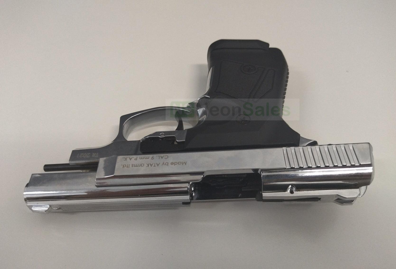 ZORAKI MOD 914-T BLANK GUN SYNTHETIC G/S- S/CHROME - Tophatter's Army Deals BLANK GUNS - Tophatter Daily Deals
