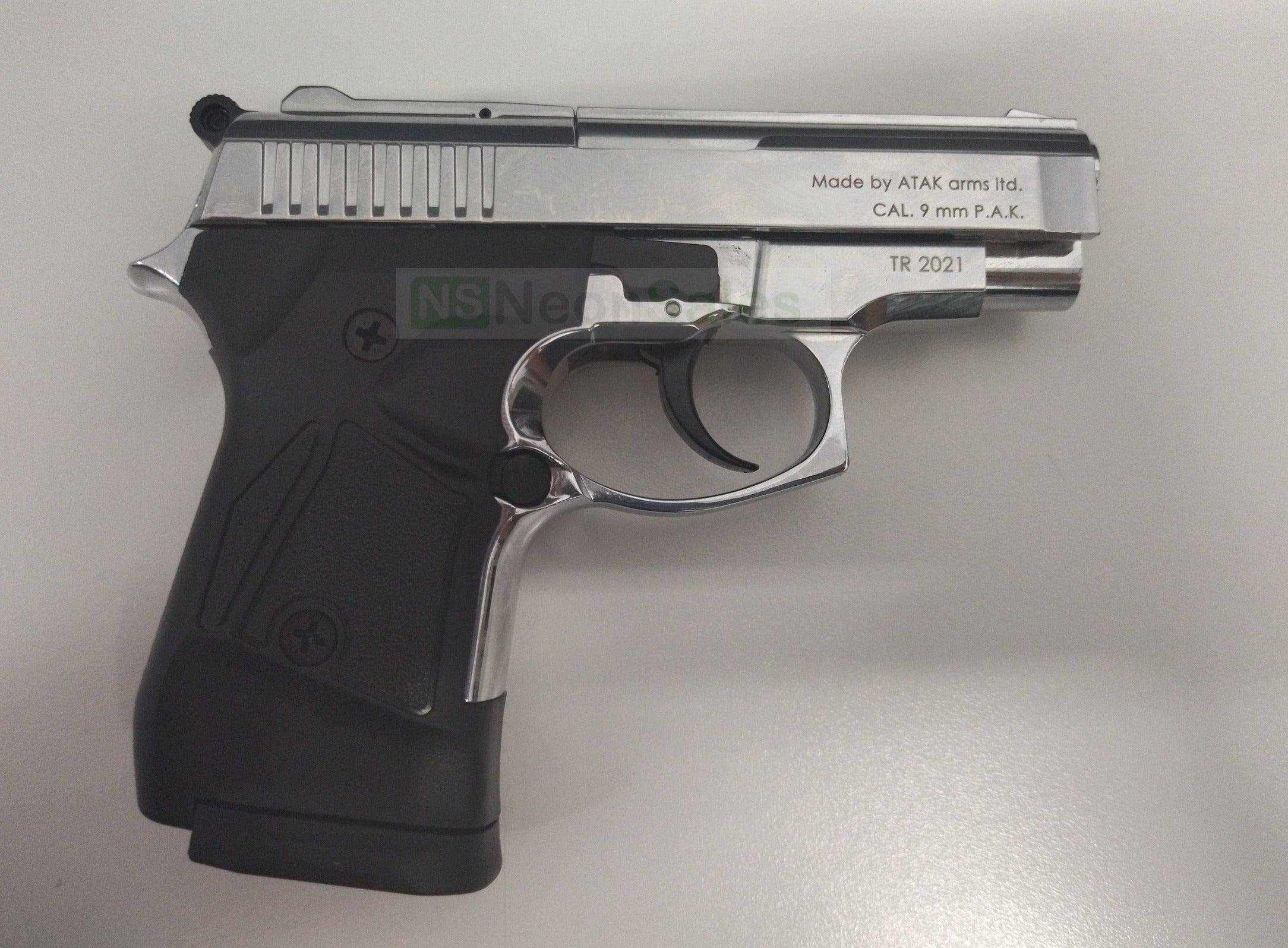 ZORAKI MOD 914-T BLANK GUN SYNTHETIC G/S- S/CHROME - Tophatter's Army Deals BLANK GUNS - Tophatter Daily Deals