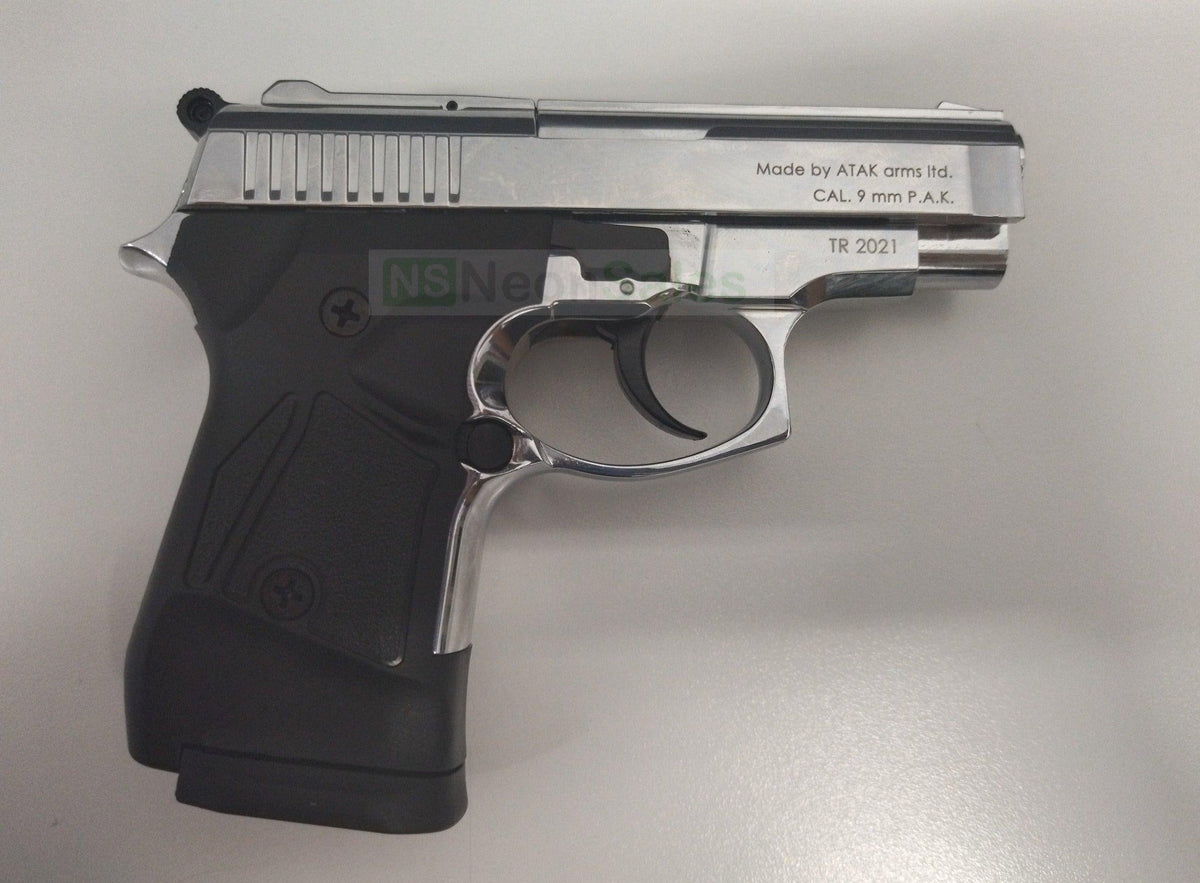 ZORAKI MOD 914-T BLANK GUN SYNTHETIC G/S- S/CHROME - Tophatter's Army Deals BLANK GUNS - Tophatter Daily Deals