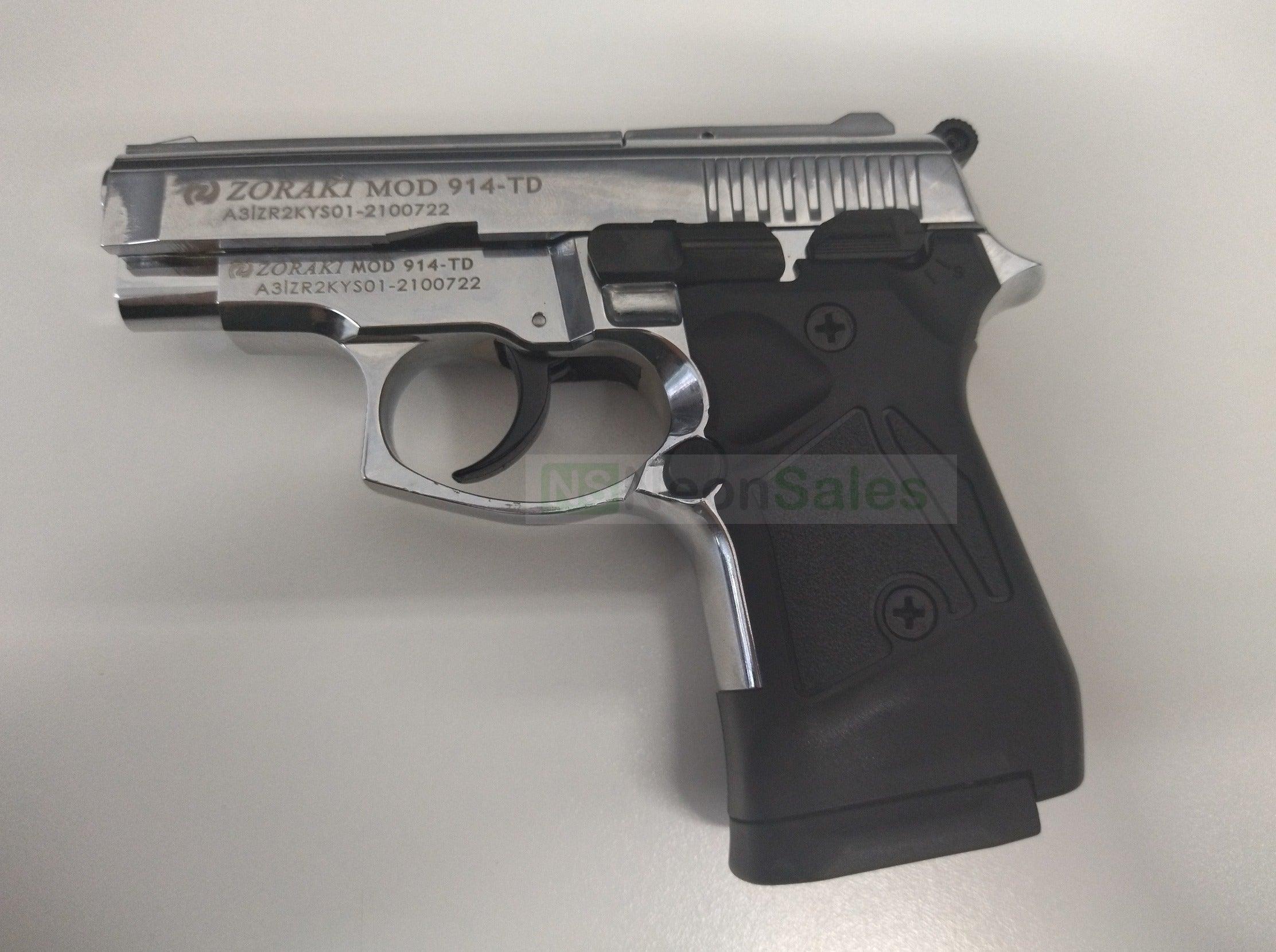 ZORAKI MOD 914-T BLANK GUN SYNTHETIC G/S- S/CHROME - Tophatter's Army Deals BLANK GUNS - Tophatter Daily Deals