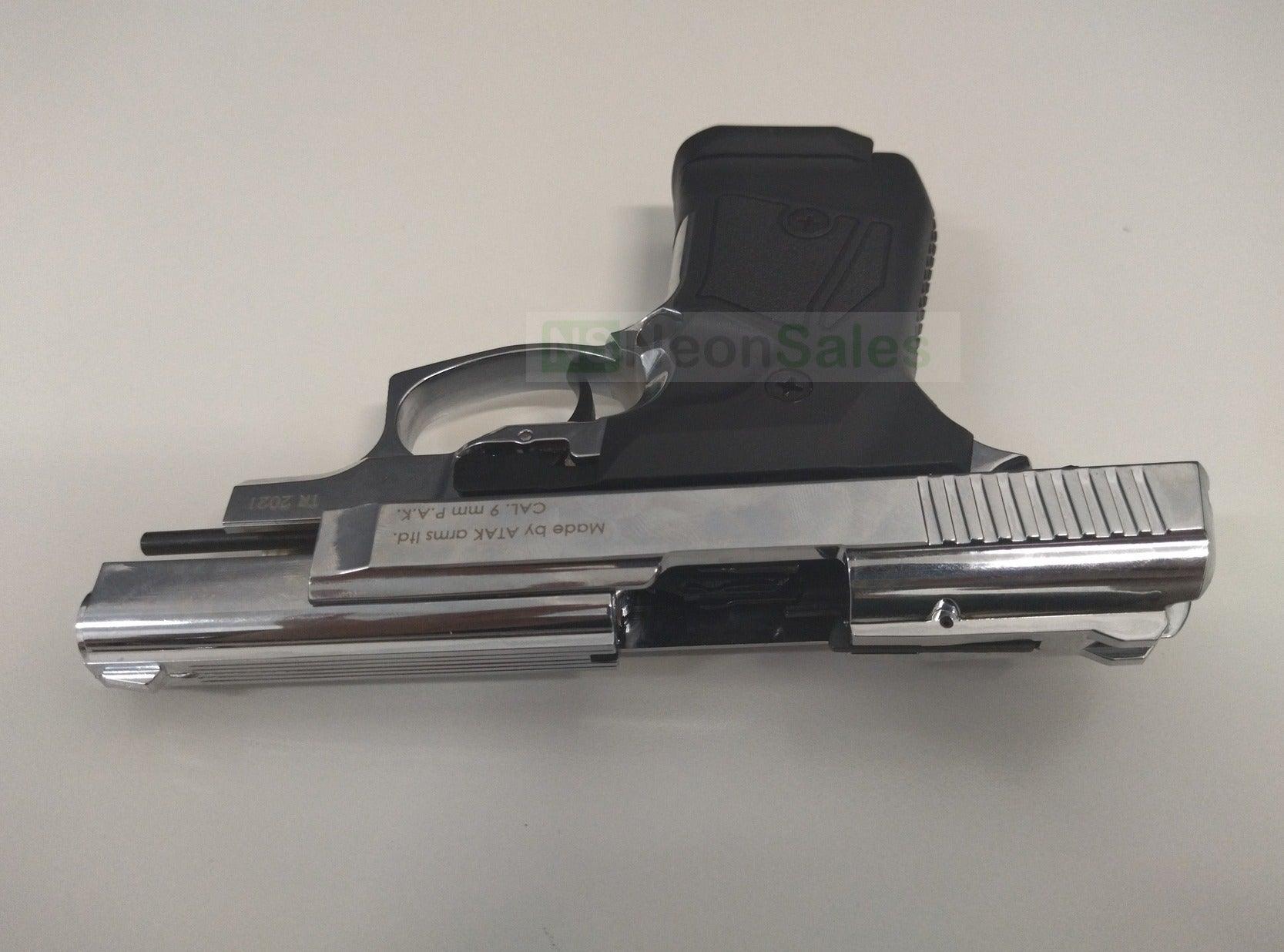 ZORAKI MOD 914-T BLANK GUN SYNTHETIC G/S- S/CHROME - Tophatter's Army Deals BLANK GUNS - Tophatter Daily Deals