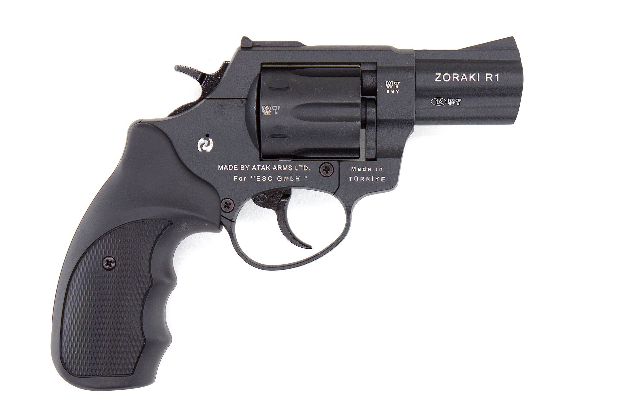 ZORAKI R1-TD BLANK REVOLVER 2.5" - BLACK - Tophatter's Army Deals BLANK GUNS - Tophatter Daily Deals