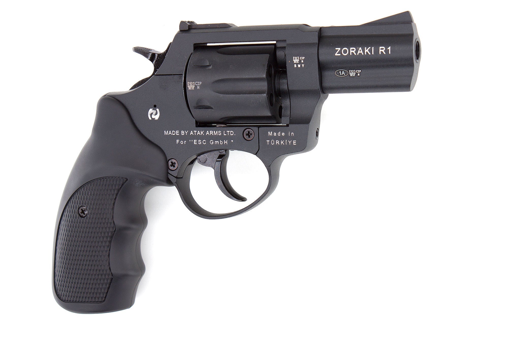 ZORAKI R1-TD BLANK REVOLVER 2.5" - BLACK - Tophatter's Army Deals BLANK GUNS - Tophatter Daily Deals