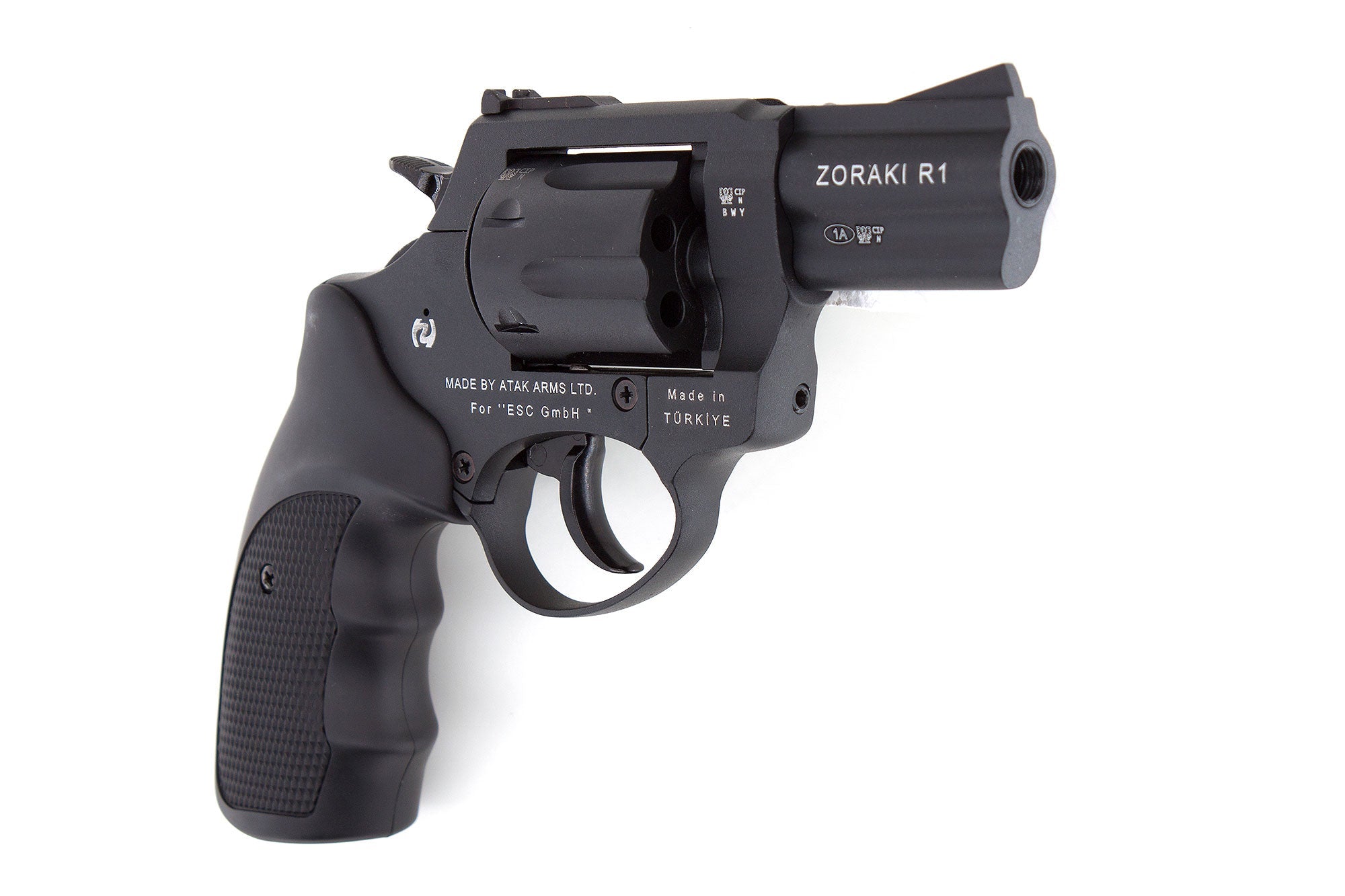 ZORAKI R1-TD BLANK REVOLVER 2.5" - BLACK - Tophatter's Army Deals BLANK GUNS - Tophatter Daily Deals