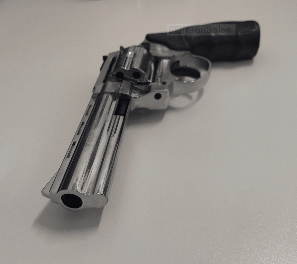 ZORAKI TD BLANK REVOLVER 4.5" - SHINY CHROME - Tophatter's Army Deals BLANK GUNS - Tophatter Daily Deals