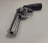 ZORAKI TD BLANK REVOLVER 4.5" - SHINY CHROME - Tophatter's Army Deals BLANK GUNS - Tophatter Daily Deals