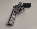ZORAKI TD BLANK REVOLVER 4.5" - SHINY CHROME - Tophatter's Army Deals BLANK GUNS - Tophatter Daily Deals