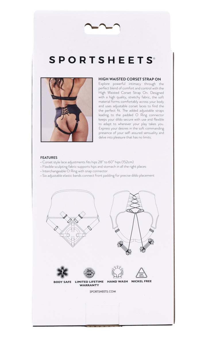 Sportsheets High Waisted Corset Strap-On – Supportive Comfortable Harness > Dildos > Strap On Harnesses - Tophatter Daily Deals
