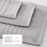 Luxury Combed Cotton Bath Towel Set - Karina Collection Bath - Tophatter Daily Deals