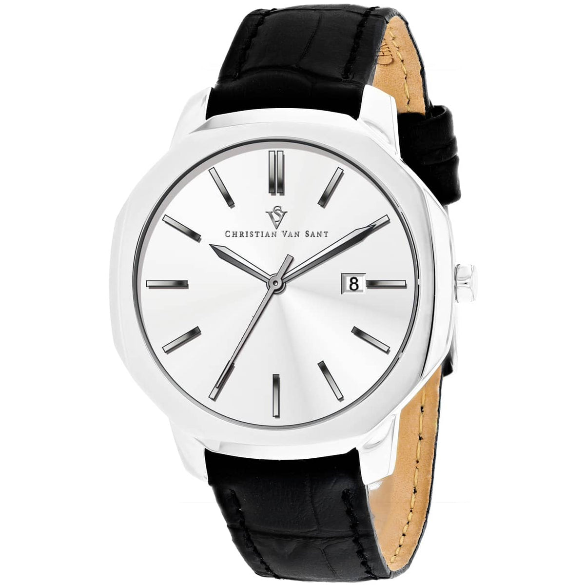 Christian Van Sant Men's Octavius Slim // CV0531 Silver Watches - Tophatter Daily Deals