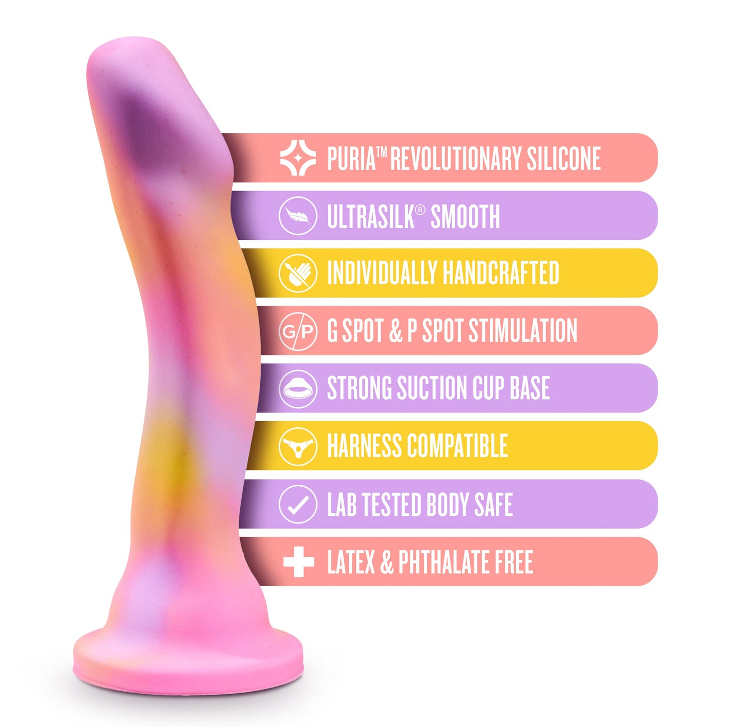 Avant Suns Out Pink Silicone 6.5 Inch Insertable Dildo > Dildos > Neutral Dildos - Tophatter Daily Deals