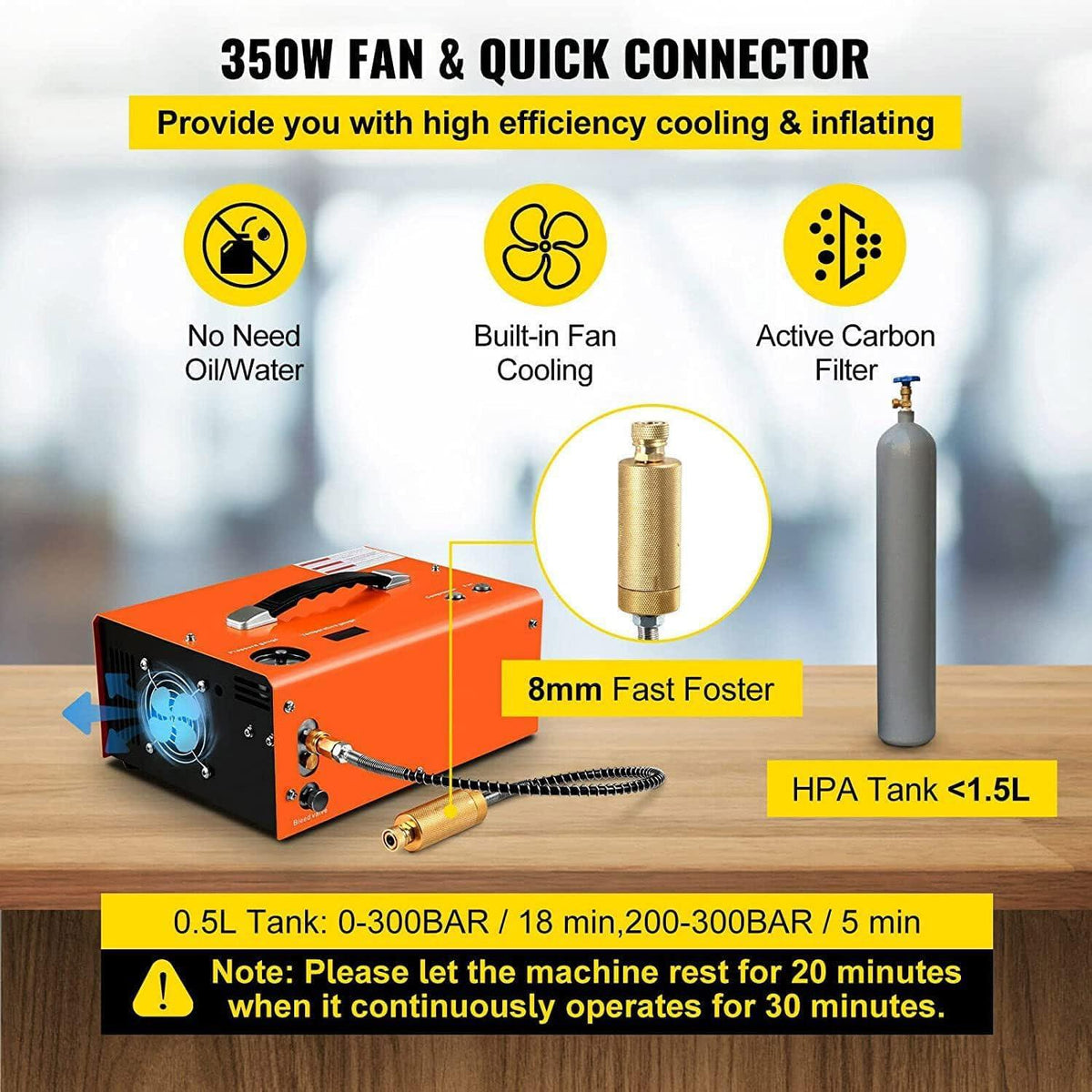 ZY® 12V / 240V COMPRESSOR (300 BAR) - AUTO SHUTOFF - Tophatter's Army Deals ACCESSORIES - Tophatter Daily Deals