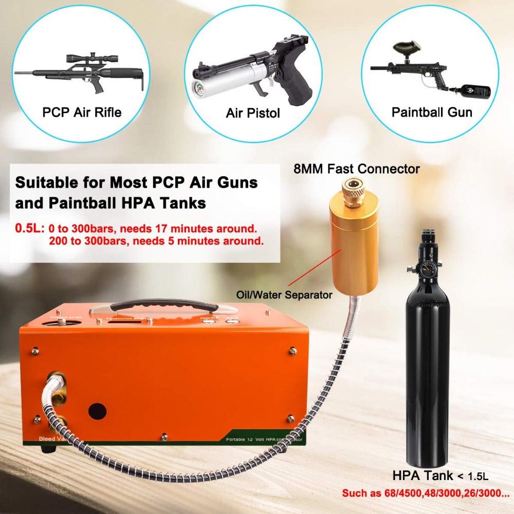 ZY® 12V / 240V COMPRESSOR (300 BAR) - AUTO SHUTOFF - Tophatter's Army Deals ACCESSORIES - Tophatter Daily Deals