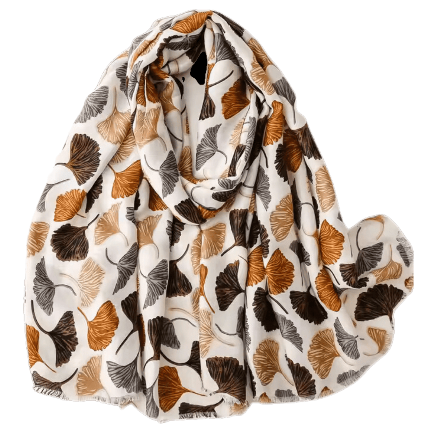 Autumnal Botanical Print Scarf Multi Scarves - Tophatter Daily Deals