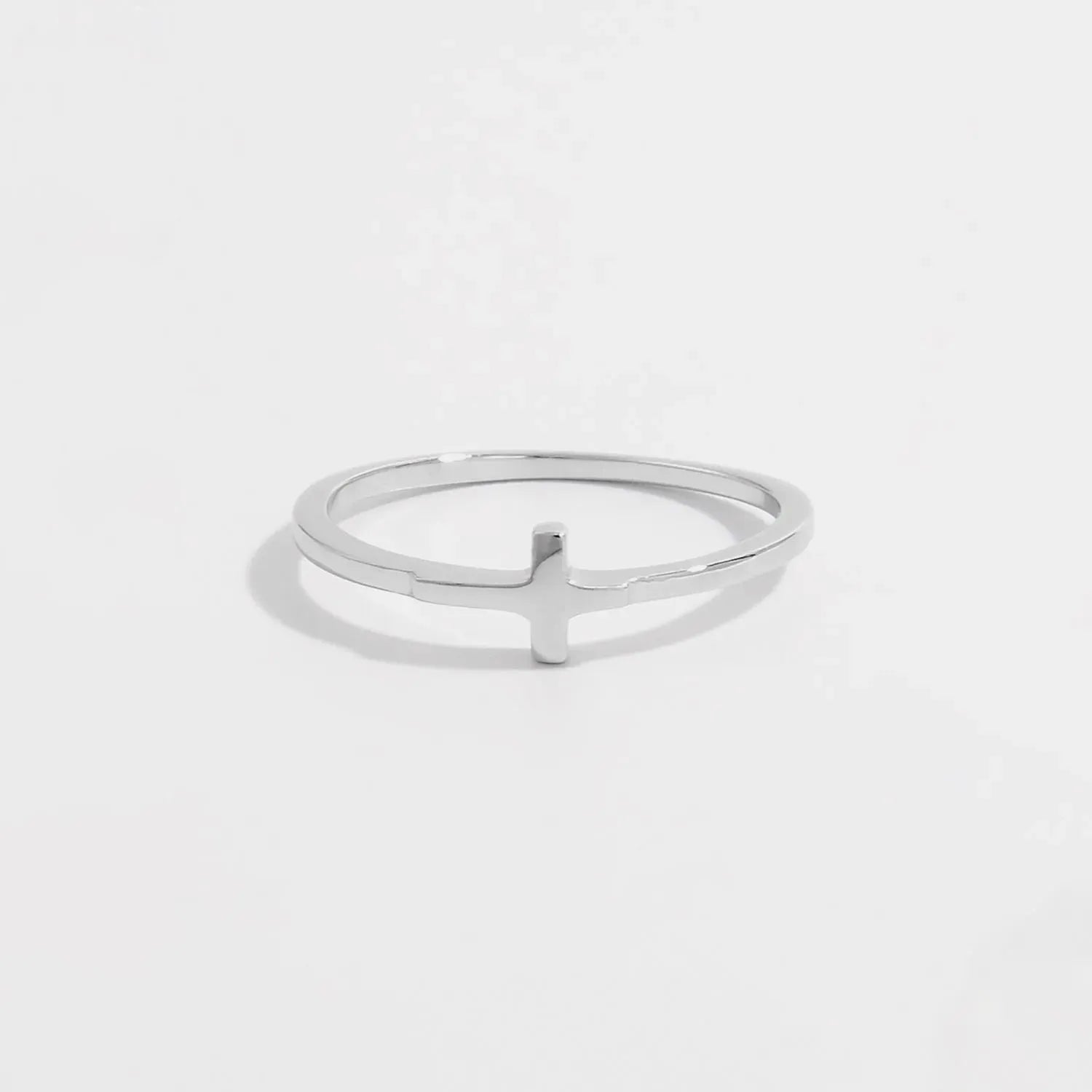 925 Sterling Silver Cross Ring Silver Rings - Tophatter Daily Deals