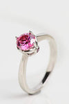 Endless Imagination 1 Carat Moissanite Ring Pink Moissanite - Tophatter Daily Deals