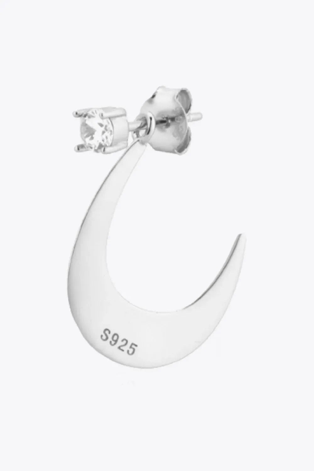 Zircon 925 Sterling Silver Earrings Earrings - Tophatter Daily Deals