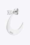 Zircon 925 Sterling Silver Earrings Earrings - Tophatter Daily Deals