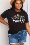 Simply Love Full Size MAMA Flower Graphic Cotton Tee Women's T-Shirts - Tophatter Daily Deals