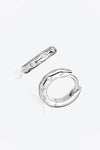 925 Sterling Silver Huggie Earrings Earrings - Tophatter Daily Deals