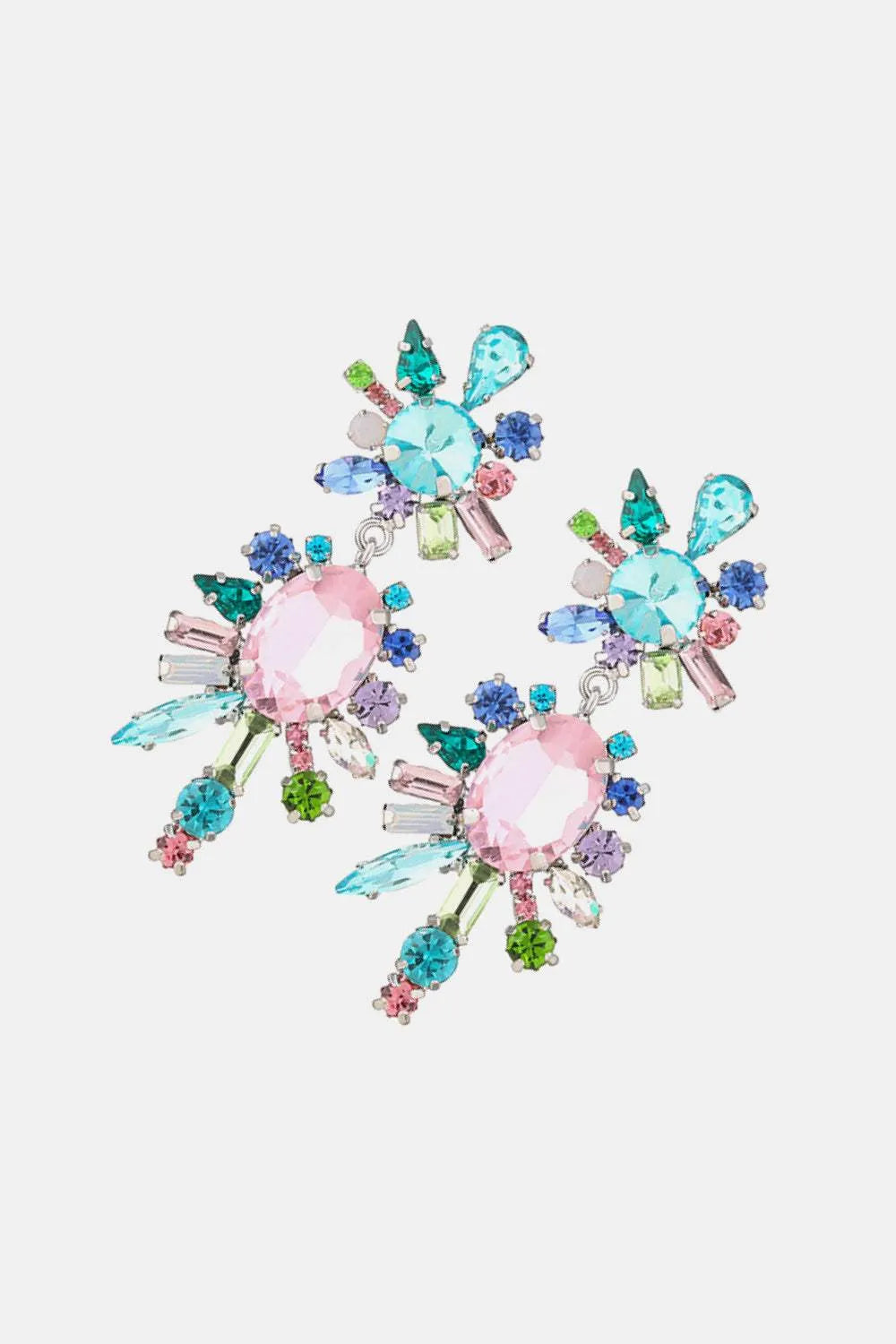 Geometric Shape Glass Stone Dangle Earrings Earrings - Tophatter Daily Deals