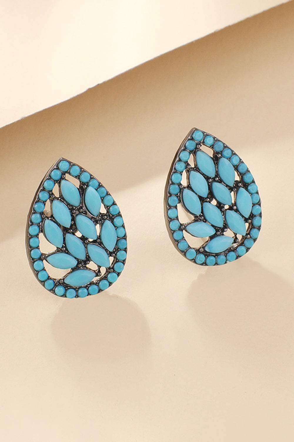 Turquoise Stud Earrings Earrings - Tophatter Daily Deals