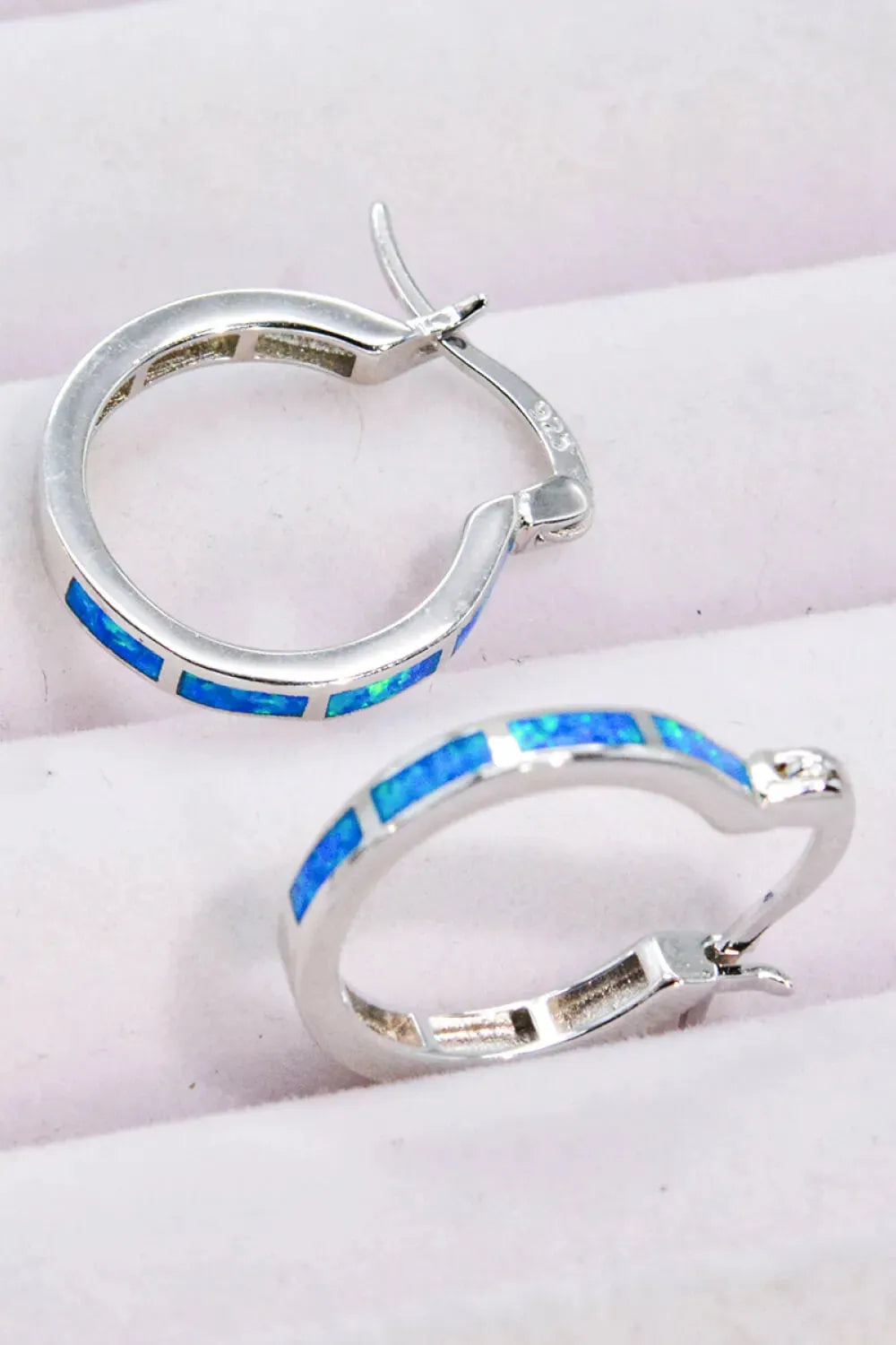 Lovelier Than Ever Opal Platinum-Plated Earrings Opal - Tophatter Daily Deals