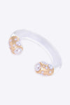 Inlaid Pearl Open Bracelet Bracelets - Tophatter Daily Deals