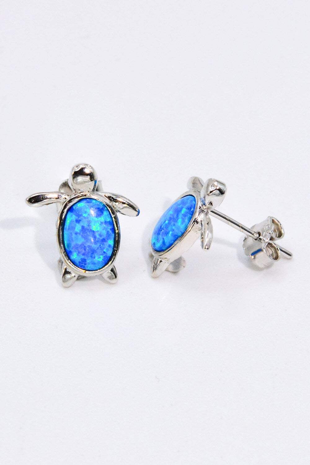 Opal Turtle Stud Earrings Opal - Tophatter Daily Deals