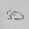 Cat Shape 925 Sterling Silver Ring Silver Rings - Tophatter Daily Deals