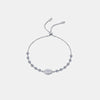 1 Carat Moissanite 925 Sterling Silver Bracelet White One Size Moissanite - Tophatter Daily Deals