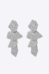 18K Gold-Plated Irregular Earrings Silver One Size Earrings - Tophatter Daily Deals